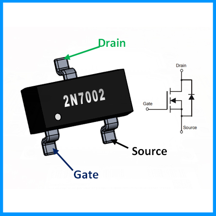 2N7002 Pinout Configuration 2N7002 Pinout Configuration
